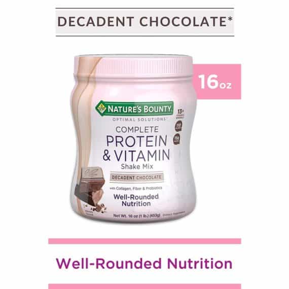 Nature's Bounty Optimal Solutions Protein & Vitamin Shake Chocolate