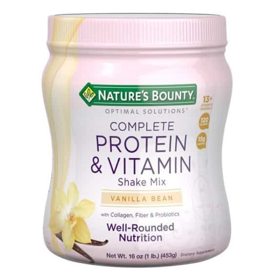 Nature's Bounty Optimal Solutions Protein & Vitamin Shake Vanilla Bean (Baunilha)